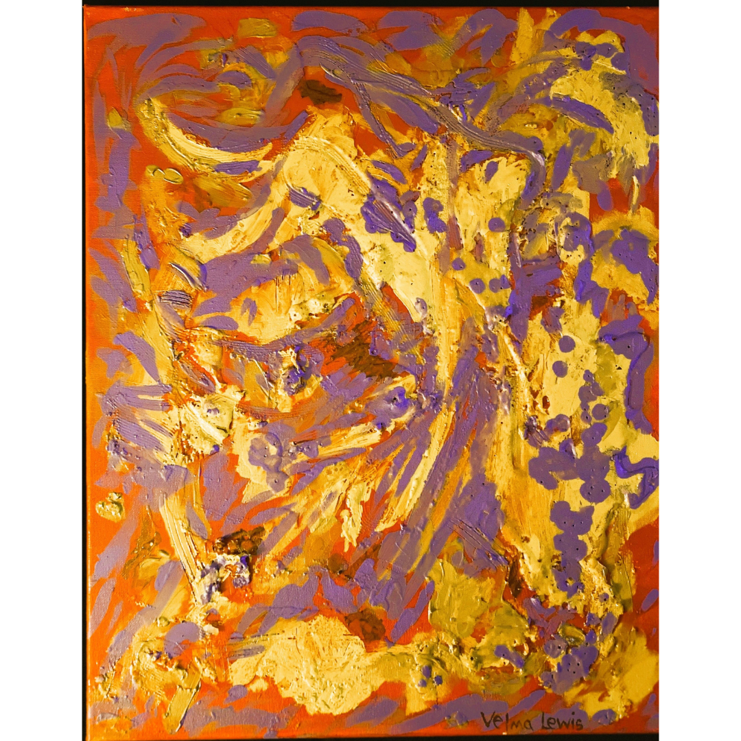 Angel in the Mist — Original Abstract Painting by Velma Lewis