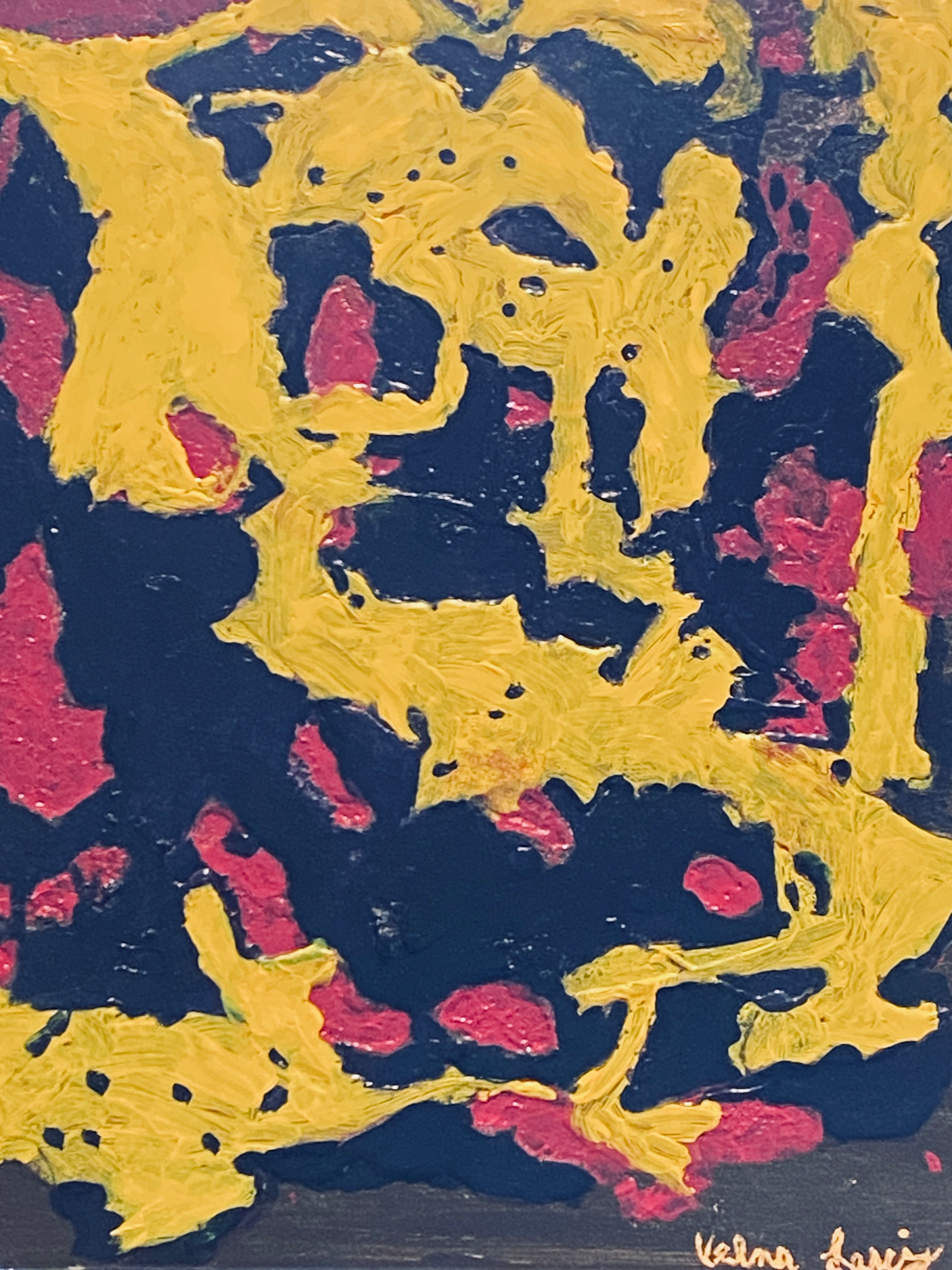 Beware- original abstract art by Velma Lewis, Art Studio by Velma