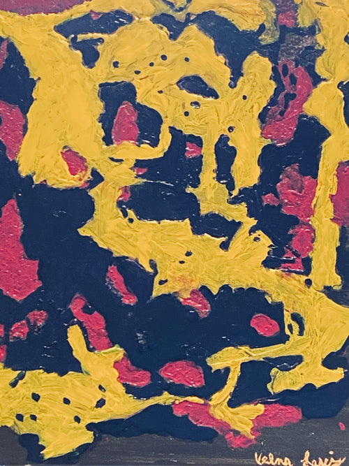Beware- original abstract art by Velma Lewis, Art Studio by Velma