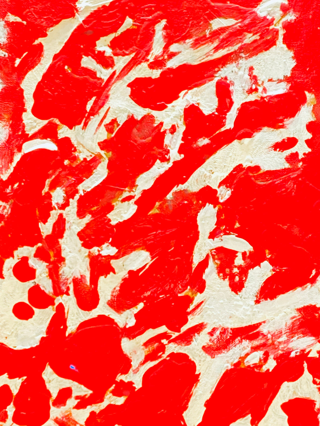Crimson in Motion- original abstract art by Velma Lewis, Art Studio by Velma