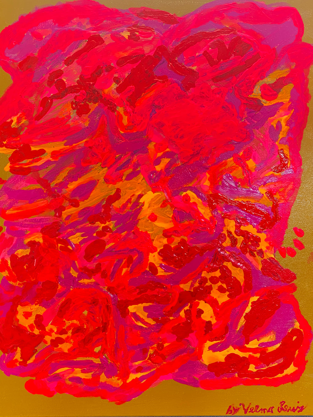 Family Dynamics- original abstract art by Velma Lewis, Art Studio by Velma