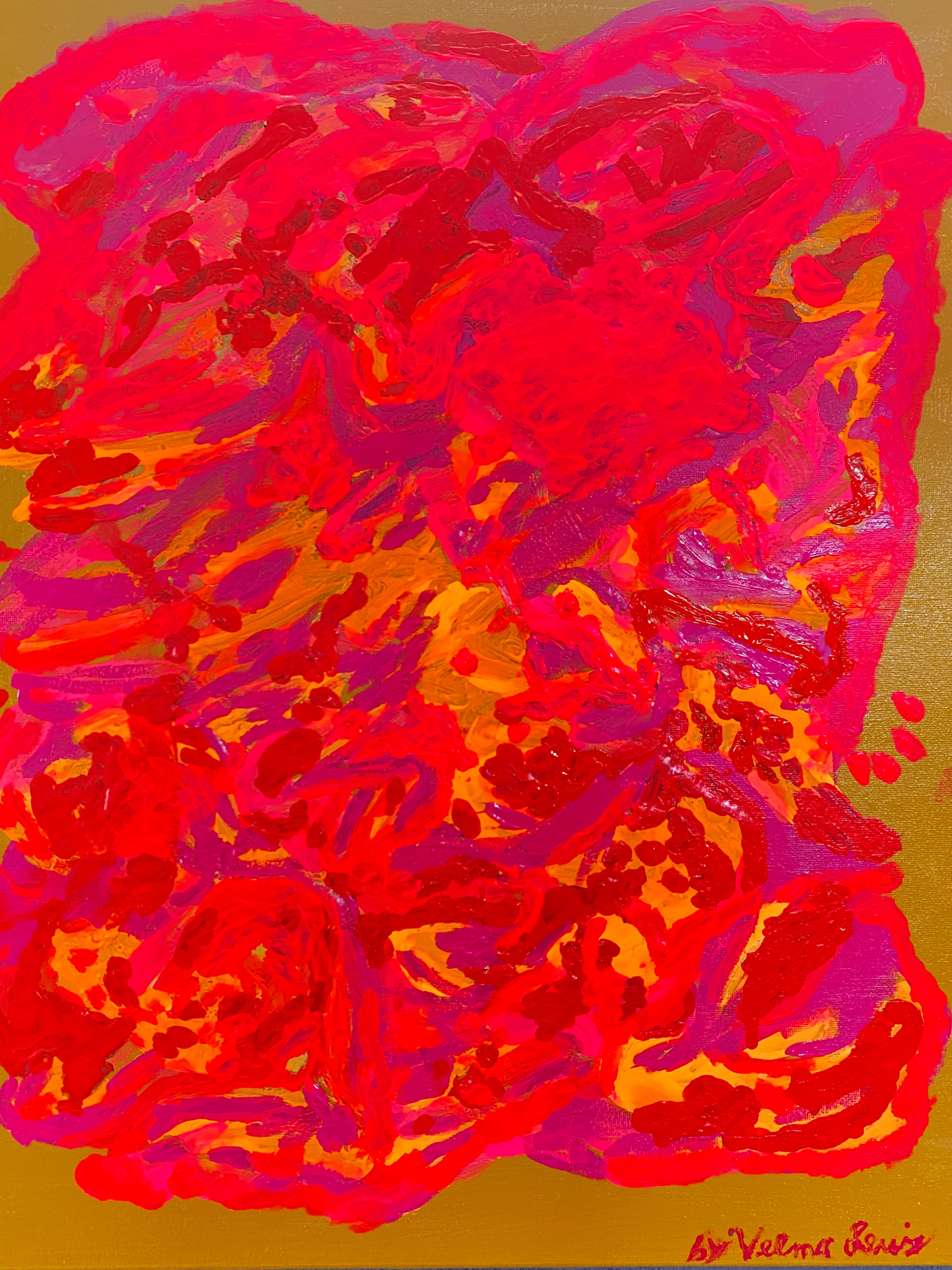Family Dynamics- original abstract art by Velma Lewis, Art Studio by Velma