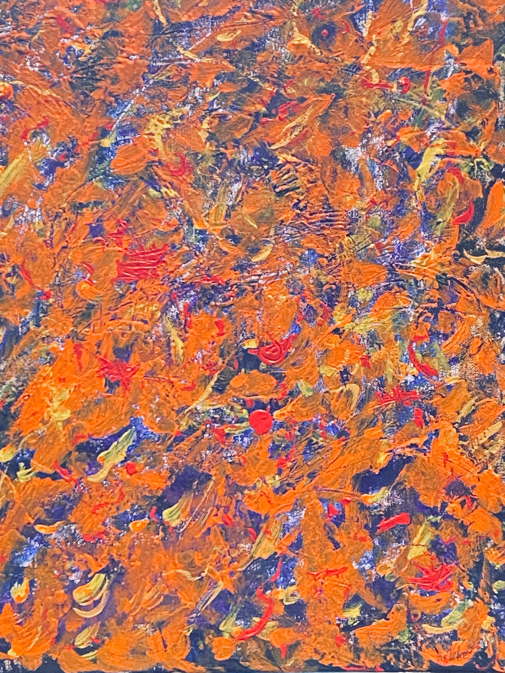 Halloween 2- original abstract art by Velma Lewis, Art Studio by Velma