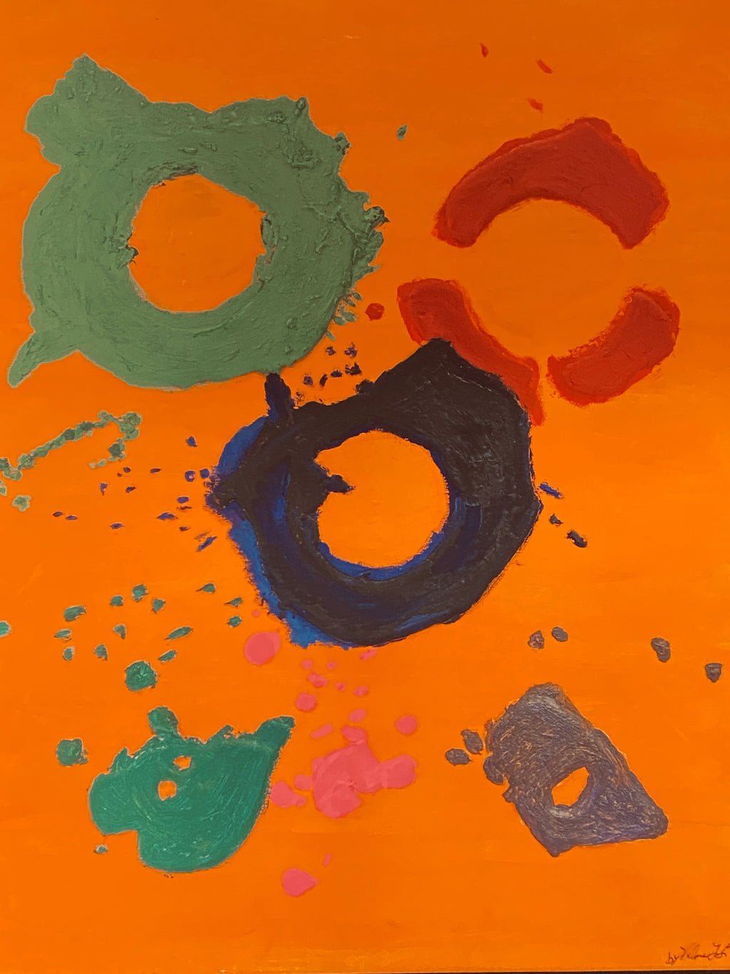 Where the Wild Ones Play- original abstract art by Velma Lewis, Art Studio by Velma