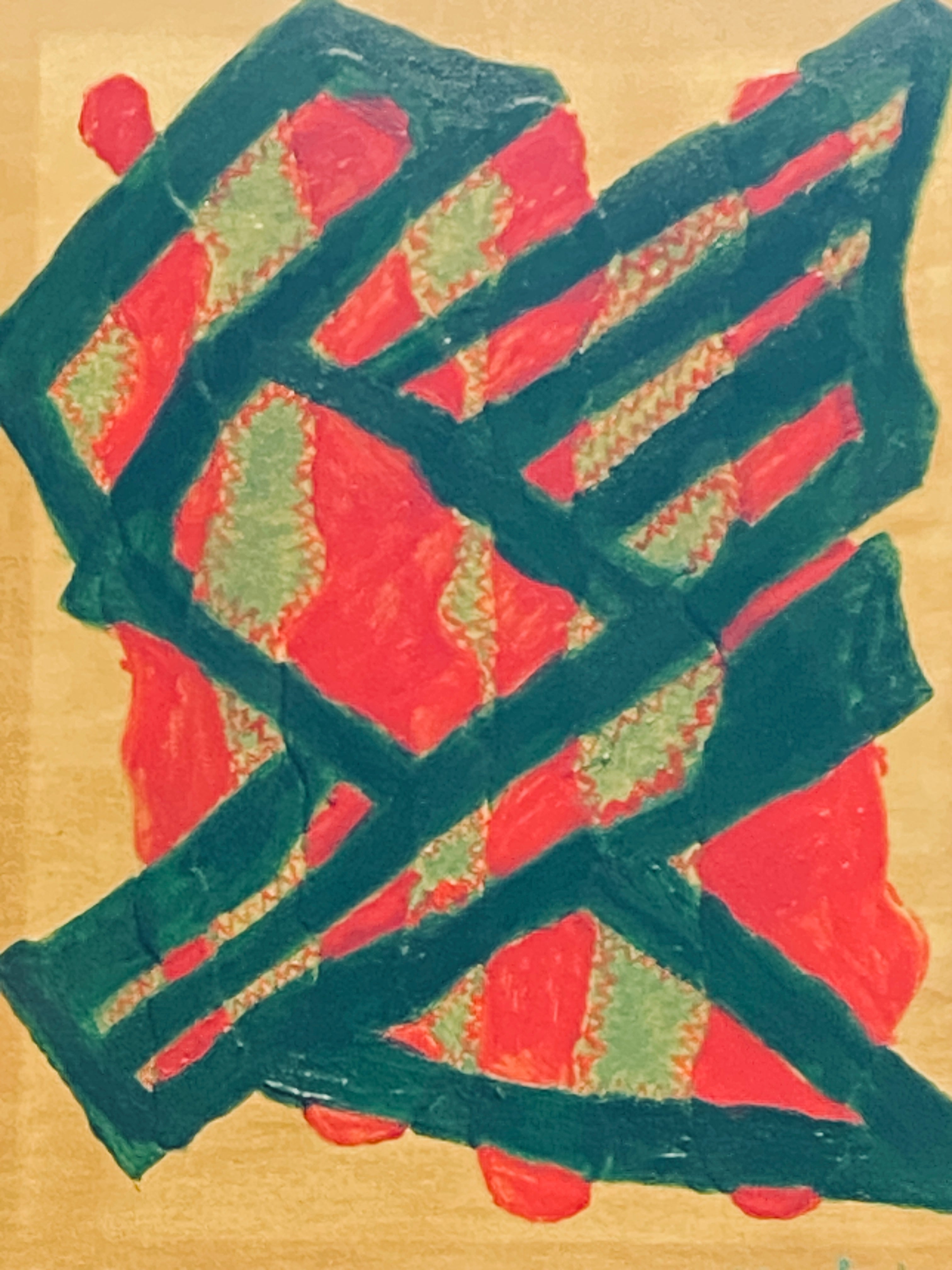 Life's Cycle-  original abstract art by Velma Lewis, Art Studio by Velma
