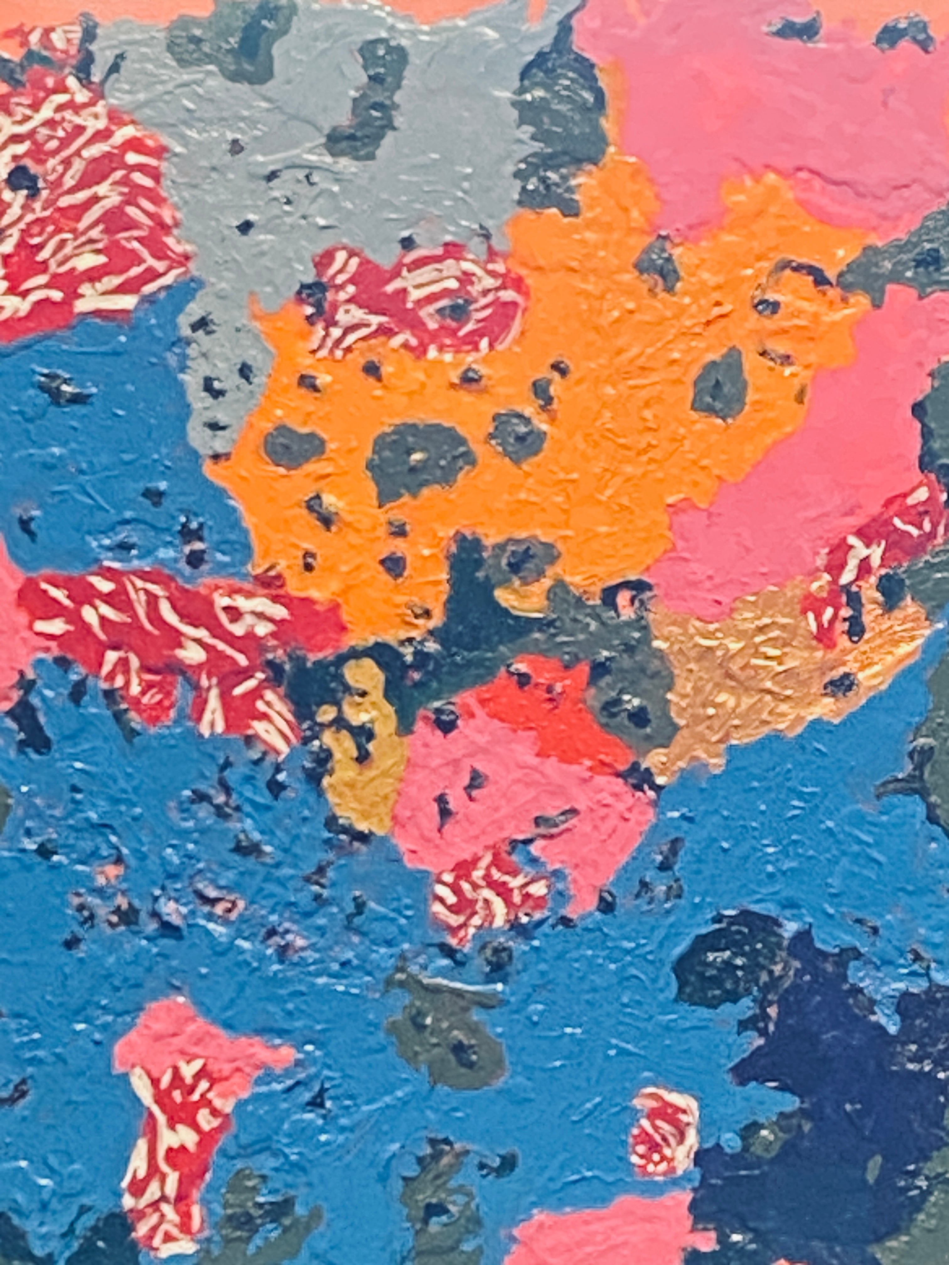 Many Faces- original abstract art by Velma Lewis, Art Studio by Velma