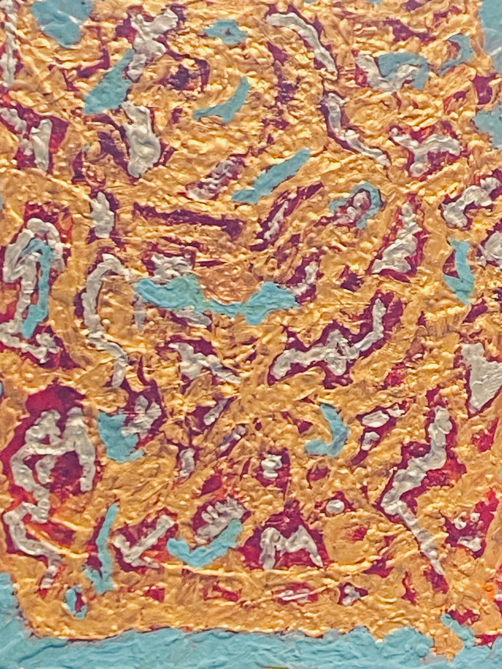 Road of Gold-  original abstract art by Velma Lewis, Art Studio by Velma