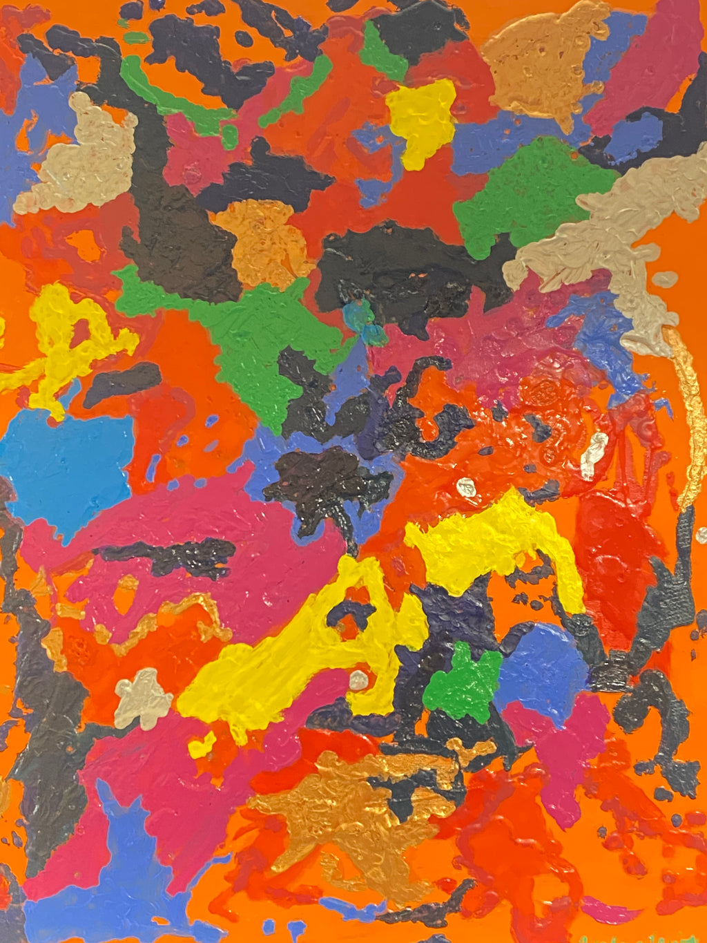 The Party's On-  original abstract art by Velma Lewis, Art Studio by Velma