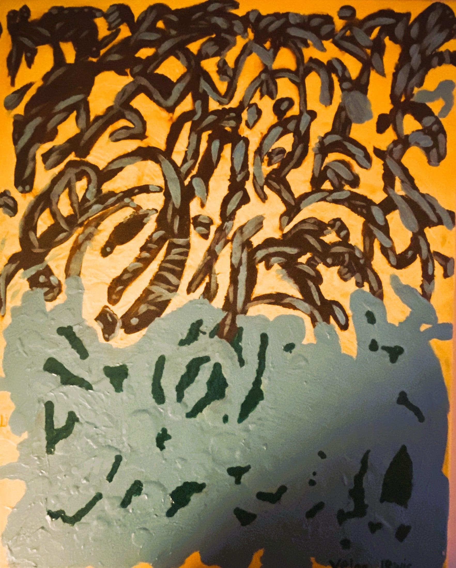 The Tropics — Original Abstract Painting by Velma Lewis