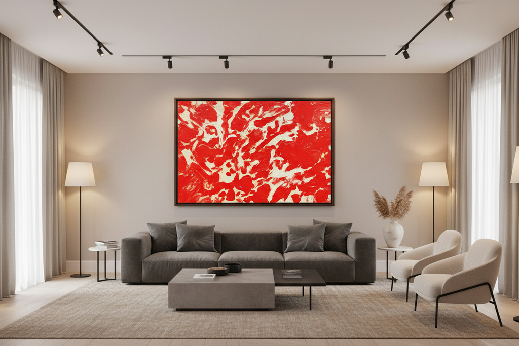 Crimson in Motion Mockup