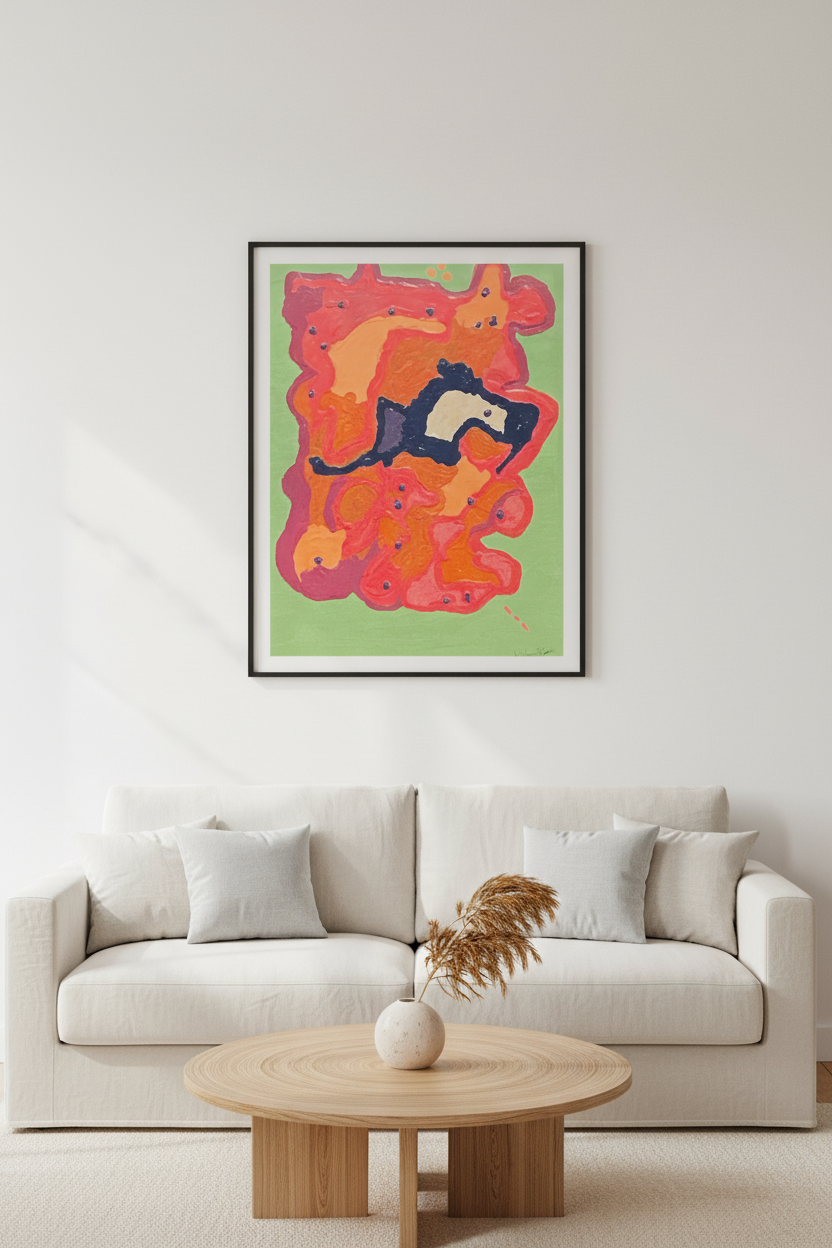 My Picasso-  rolled poster print by Velma Lewis, Art Studio by Velma