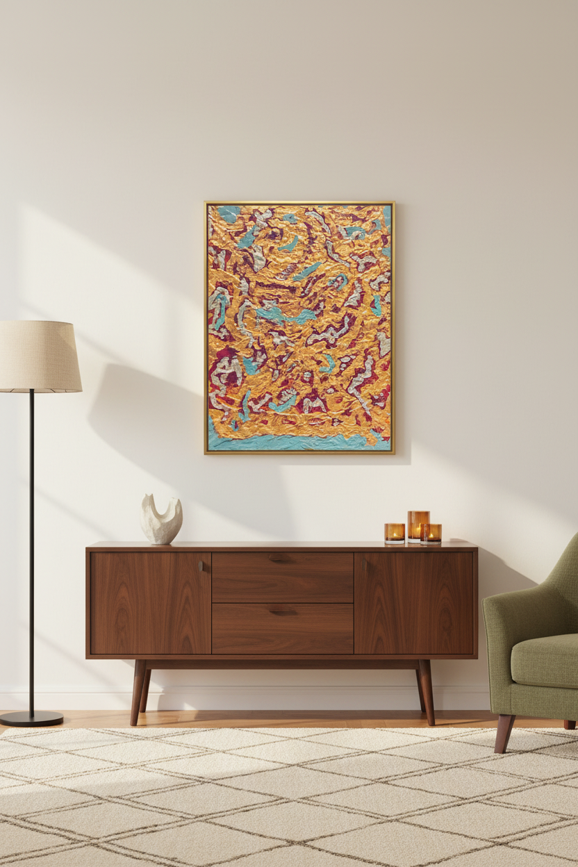 Road of Gold - Gallery Wall Lifestyle Mockup